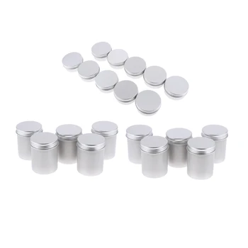 50ml/80ml Silver Aluminum Round Lip Balm Tin Storage Jar Containers with Screw Cap for Salves, Cosmetic, Candles Pack of 20
50ml/80ml Silver Aluminum Round Lip Balm Tin Storage Jar Containers with Screw Cap for Salves, Cosmetic, Candles Pack of 20