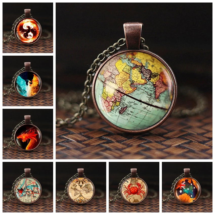 2019 Vintage Glass Globe Dome Women Men Necklaces Pendants Fashion Long Necklaces Minimalist World Map Pendant Necklace
2019 Vintage Glass Globe Dome Women Men Necklaces Pendants Fashion Long Necklaces Minimalist World Map Pendant Necklace
