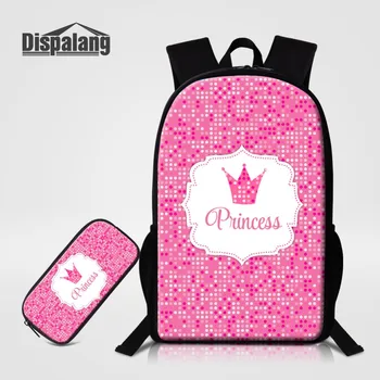 Cartoon Princess Crown Pink 2pcs/set Children School Backpack Pencil Case Bag School Office Supplies Schoolbag Women Mochilas
Cartoon Princess Crown Pink 2pcs/set Children School Backpack Pencil Case Bag School Office Supplies Schoolbag Women Mochilas