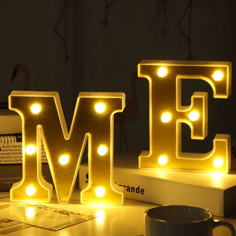 BTgeuse LED Letter Lights 26 Letters for Night Light Wedding Birthday Party Battery Powered Christmas Lamp Home Bar Decoration
BTgeuse LED Letter Lights 26 Letters for Night Light Wedding Birthday Party Battery Powered Christmas Lamp Home Bar Decoration