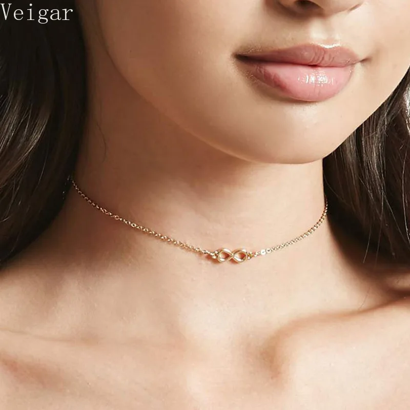 Infinity 8 Shape Pendant Choker Necklace Gold Silver Color Short Necklaces for Women 2018 Fashion Jewelry Kettingen Voor Vrouwen
Infinity 8 Shape Pendant Choker Necklace Gold Silver Color Short Necklaces for Women 2018 Fashion Jewelry Kettingen Voor Vrouwen
