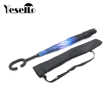 Yesello Folding Reverse Umbrella Bag Double Layer Inverted Windproof Rain Car Umbrellas Cover Women C Handle Umbrella Bag
Yesello Folding Reverse Umbrella Bag Double Layer Inverted Windproof Rain Car Umbrellas Cover Women C Handle Umbrella Bag