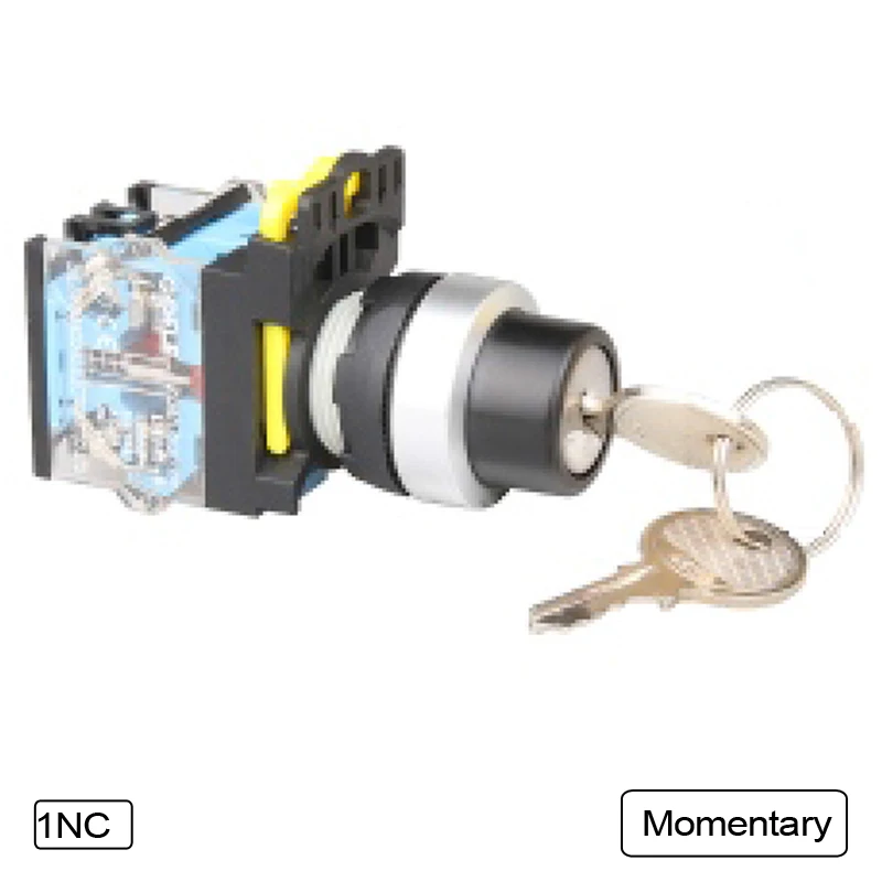 5 PCS Push button switch Selector switch Key-operated 2-Position Latching OR Momentary Waterproof IP65 LA115-B5-11Y
5 PCS Push button switch Selector switch Key-operated 2-Position Latching OR Momentary Waterproof IP65 LA115-B5-11Y