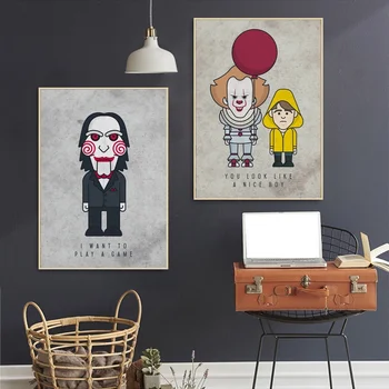 Horror Movie Saw IT Art Canvas Poster Wall Pictures for Living Room No Frame
Horror Movie Saw IT Art Canvas Poster Wall Pictures for Living Room No Frame