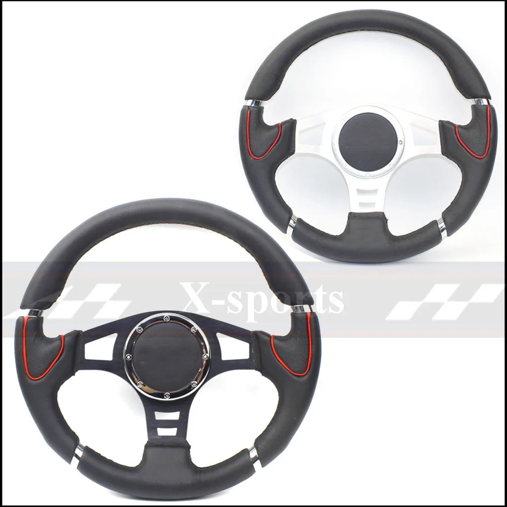 car Sport steering wheel racing type High quality universal 14 inches 350MM Aluminum bullhide black silver Free shipping MO
car Sport steering wheel racing type High quality universal 14 inches 350MM Aluminum bullhide black silver Free shipping MO