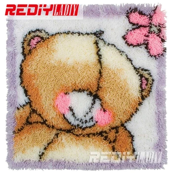 NEW 5D Latch Hook Rug Kits Miss Ted and Flowers DIY Needlework Unfinished Crocheting Rug Yarn Cushion Mat Embroidery Carpet Rug
NEW 5D Latch Hook Rug Kits Miss Ted and Flowers DIY Needlework Unfinished Crocheting Rug Yarn Cushion Mat Embroidery Carpet Rug