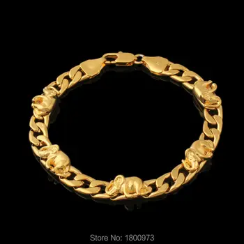 Fine Jewelry . Gold Color Bracelets For Women Men Jewelry Fashion Charms Item Elephant Bracelets & Bangles
Fine Jewelry . Gold Color Bracelets For Women Men Jewelry Fashion Charms Item Elephant Bracelets & Bangles