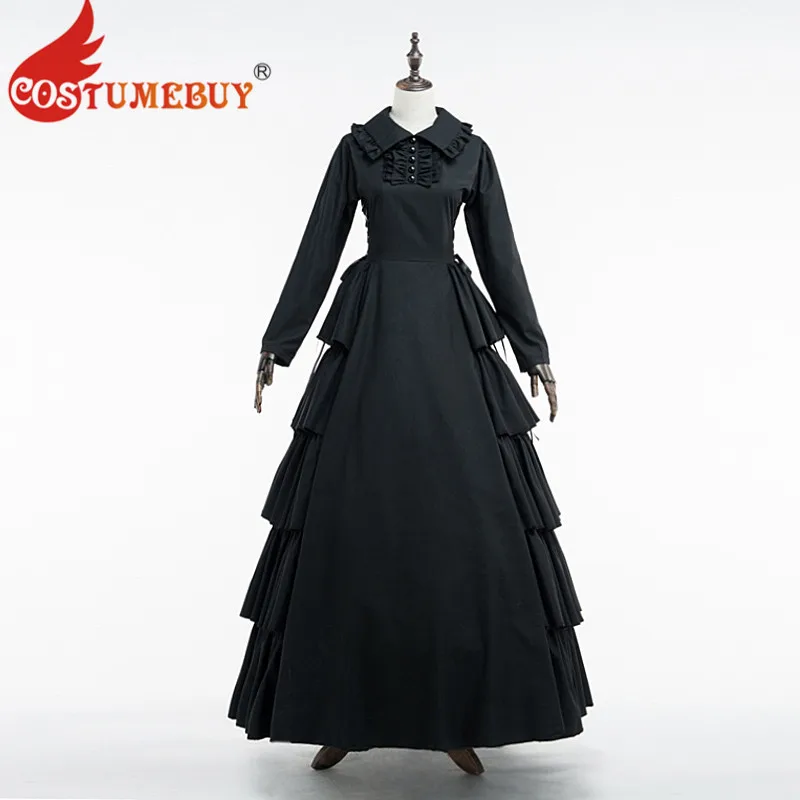 

Costumebuy 18th Century French Noble style Vintage Bustle Handmade Victorian Dresses Long Sleeve Gothic Medieval Costume Dresses