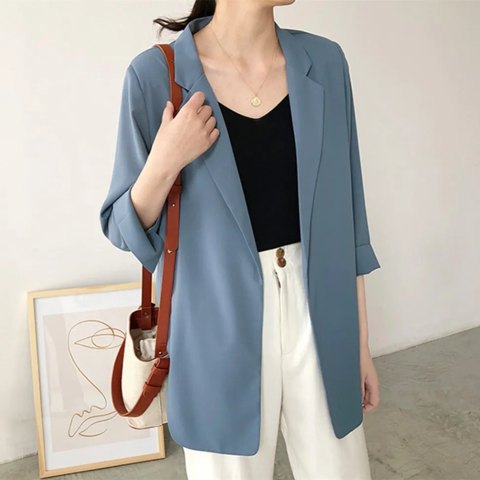 2019 High Quality Women Chiffon Suit Coats Summer Chic Thin Work Jacket Office Lady Solid Basic Business Outerwears
2019 High Quality Women Chiffon Suit Coats Summer Chic Thin Work Jacket Office Lady Solid Basic Business Outerwears