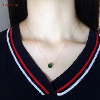 CYNSFJA Real Rare Certified Natural Hetian Jasper Au750 Gold Fine Jewelry Amulets Green Jade Pendants Necklace Birthday Gifts
CYNSFJA Real Rare Certified Natural Hetian Jasper Au750 Gold Fine Jewelry Amulets Green Jade Pendants Necklace Birthday Gifts