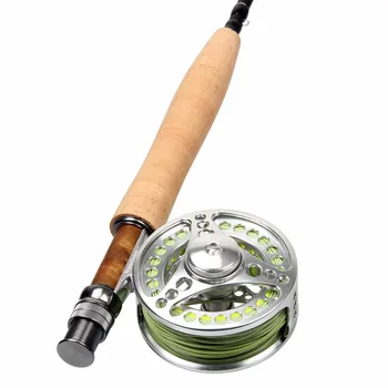 5WT Fly Rod Combo 9FT Carbon Fiber Fly Fishing Rod & 5/6WT Large Arbor CNC Machined Aluminum Fishing Fly Reel Fly Line Backing
5WT Fly Rod Combo 9FT Carbon Fiber Fly Fishing Rod & 5/6WT Large Arbor CNC Machined Aluminum Fishing Fly Reel Fly Line Backing