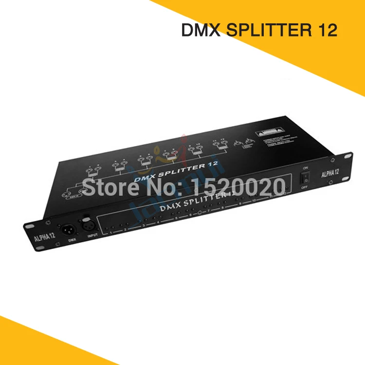 Professional Signal Amplifier 12 Route Driver DMX Splitter Output Distributor XRL Dmx Sockets Dj Lighting Signals | Лампы и освещение