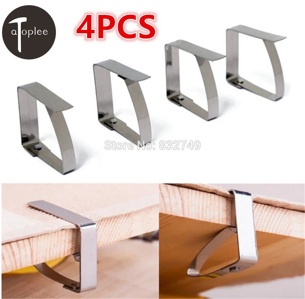 4PCS Stainless Steel Tablecloth Clip Clamp Tables Holder Tablecloth Clamps For Party Picnic Wedding Prom Useful Clips
4PCS Stainless Steel Tablecloth Clip Clamp Tables Holder Tablecloth Clamps For Party Picnic Wedding Prom Useful Clips