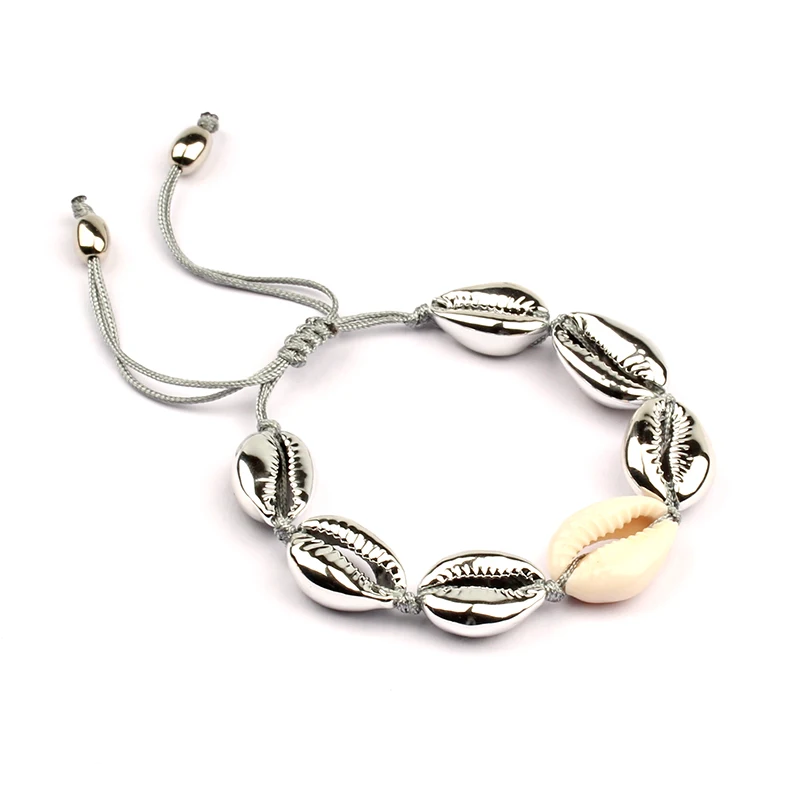 Vintage Gold and Silver Shell Bracelet for Women Bohemian Vintage Hand-knitted Rope Chain Bracelet Party Jewelry SZ013
Vintage Gold and Silver Shell Bracelet for Women Bohemian Vintage Hand-knitted Rope Chain Bracelet Party Jewelry SZ013
