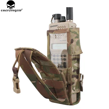 

EMERSONGEAR Tactical PRC 148/152 Radio Pouch Hunting Paintball Airsoft Combat Gear Molle Radio Holder Multicam Black EM8350