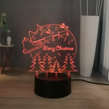 Hot Sale Holiday Sweet Merry Christmas Atmosphere DEC LED Dazzle 7 Color Change Controller Table Lamp Children New Year Gift Toy
Hot Sale Holiday Sweet Merry Christmas Atmosphere DEC LED Dazzle 7 Color Change Controller Table Lamp Children New Year Gift Toy