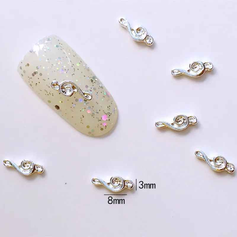 10Pcs/Lot 3*8mm Silver Music Note 3D Design Metal Alloy Nail Art Decorations Nail Gel Sticker Decos for Women
10Pcs/Lot 3*8mm Silver Music Note 3D Design Metal Alloy Nail Art Decorations Nail Gel Sticker Decos for Women