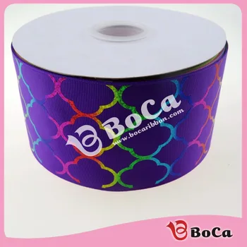 New design 3" 75mm BOCA rainbow quatrefoil hologram foil printed grosgrain ribbon , DIY handmade material 100Yards
New design 3" 75mm BOCA rainbow quatrefoil hologram foil printed grosgrain ribbon , DIY handmade material 100Yards