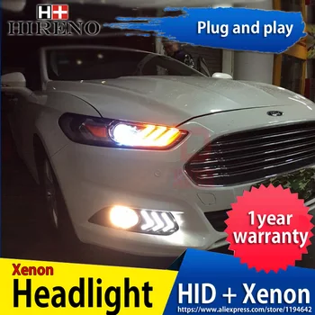 Hireno Headlamp for 2013-2015 Ford Mondeo Headlight Headlight Assembly LED DRL Angel Lens Double Beam HID Xenon 2pcs
Hireno Headlamp for 2013-2015 Ford Mondeo Headlight Headlight Assembly LED DRL Angel Lens Double Beam HID Xenon 2pcs
