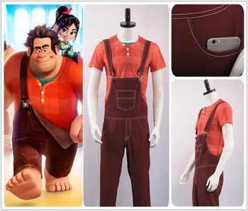 Ralph Breaks the Internet: Wreck-It Ralph Ralph Cosplay Costume Orange Plaid Shirt Green Vest Khahi Overalls Halloween in stock
Ralph Breaks the Internet: Wreck-It Ralph Ralph Cosplay Costume Orange Plaid Shirt Green Vest Khahi Overalls Halloween in stock