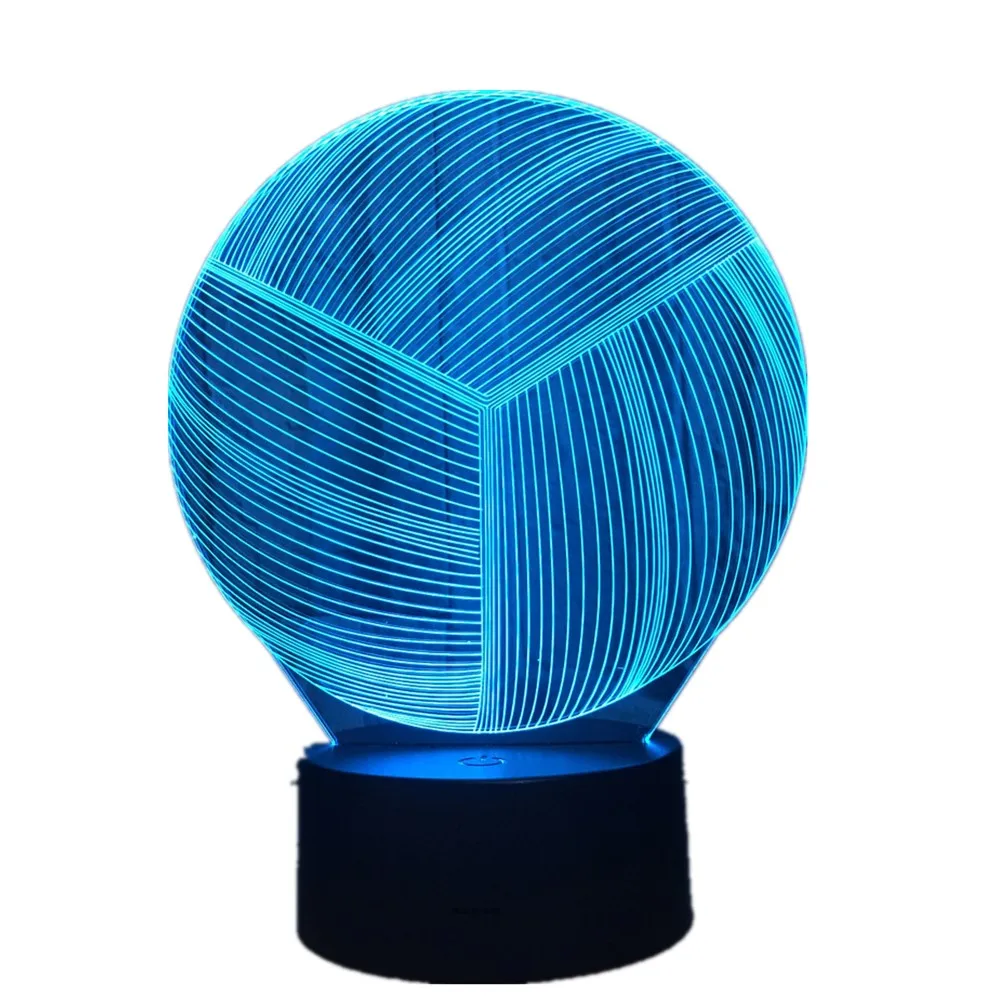 Volleyball 3D LED Night Light With 7 Colors Light for Home Decoration Lamp Amazing Visualization Optical Illusion Gift For Sport
Volleyball 3D LED Night Light With 7 Colors Light for Home Decoration Lamp Amazing Visualization Optical Illusion Gift For Sport