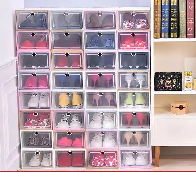 6 Pcs/set of shoe storage box drawer transparent plastic rectangular PP thick storage box multi-purpose use
6 Pcs/set of shoe storage box drawer transparent plastic rectangular PP thick storage box multi-purpose use