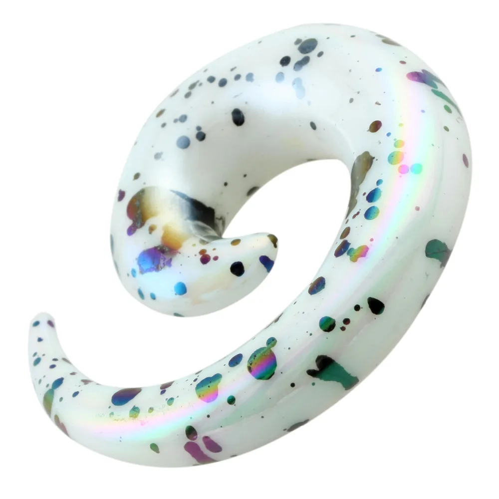 TUMBEELLUWA 1Pc White Purple Acrylic Spiral Taper Flesh Tunnel Ear Stretcher Expander Stretching Plug Snail Jewelry
TUMBEELLUWA 1Pc White Purple Acrylic Spiral Taper Flesh Tunnel Ear Stretcher Expander Stretching Plug Snail Jewelry