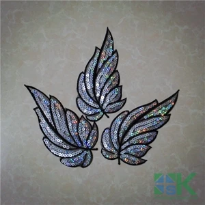 10PCS/Lot Black Pink Color Leaves Sequined Patches DIY Handmade Accessories Clothes Sewing Decoration 16.5cm*8.2cm
10PCS/Lot Black Pink Color Leaves Sequined Patches DIY Handmade Accessories Clothes Sewing Decoration 16.5cm*8.2cm