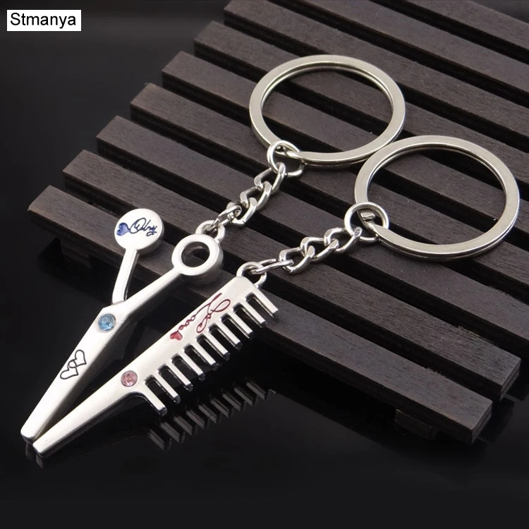 2 pcs Fashionable Scissors and Comb Key Ring Keyfob Couples Romantic Keychain Car Key Chain For Lover's Day Gift 17233
2 pcs Fashionable Scissors and Comb Key Ring Keyfob Couples Romantic Keychain Car Key Chain For Lover's Day Gift 17233