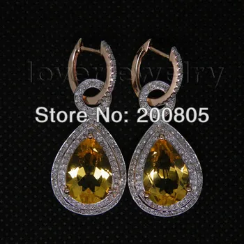 Vintage Pear 10x14mm Solid 14Kt Rose Gold Diamond Citrine Earrings,Rose Gold Earrings For Sale E002
Vintage Pear 10x14mm Solid 14Kt Rose Gold Diamond Citrine Earrings,Rose Gold Earrings For Sale E002