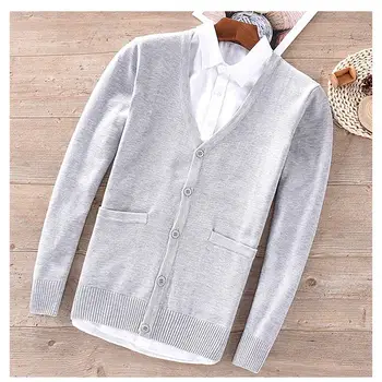 Men's knitting sweaters 100% cotton Spring Autumn mens v-neck knitted sweaters casual cardigan mens outerwear fashion male tops
Men's knitting sweaters 100% cotton Spring Autumn mens v-neck knitted sweaters casual cardigan mens outerwear fashion male tops
