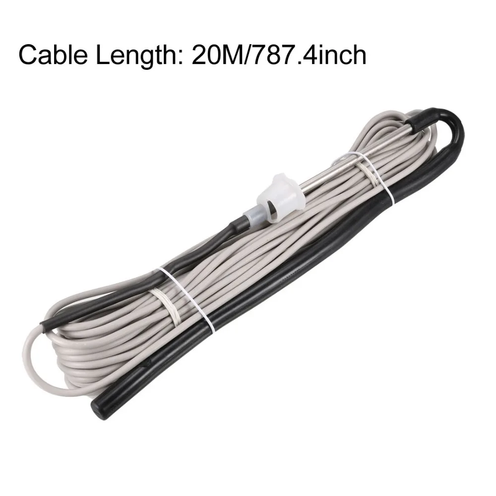 Flexible Water Temperature Level Sensor Probe with 20M Cable for Solar Energy Water Heater Controller Side Mounting 2/4 Cores
Flexible Water Temperature Level Sensor Probe with 20M Cable for Solar Energy Water Heater Controller Side Mounting 2/4 Cores