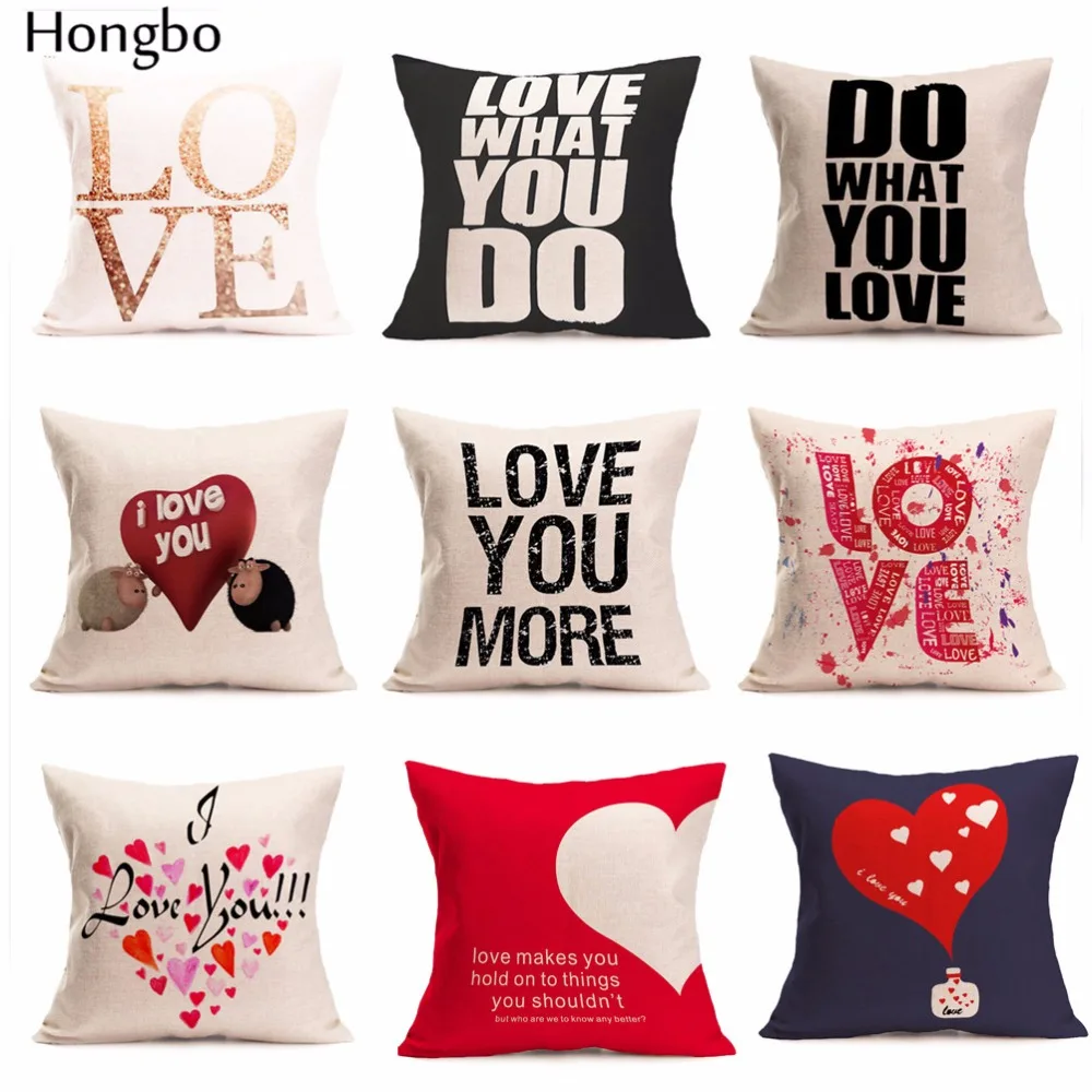 Hongbo 1 Pcs Pillowcase LOVE His and Hers Side Pillow Case Linen Valentine's Gift Wedding Throw Pillow Covers
Hongbo 1 Pcs Pillowcase LOVE His and Hers Side Pillow Case Linen Valentine's Gift Wedding Throw Pillow Covers