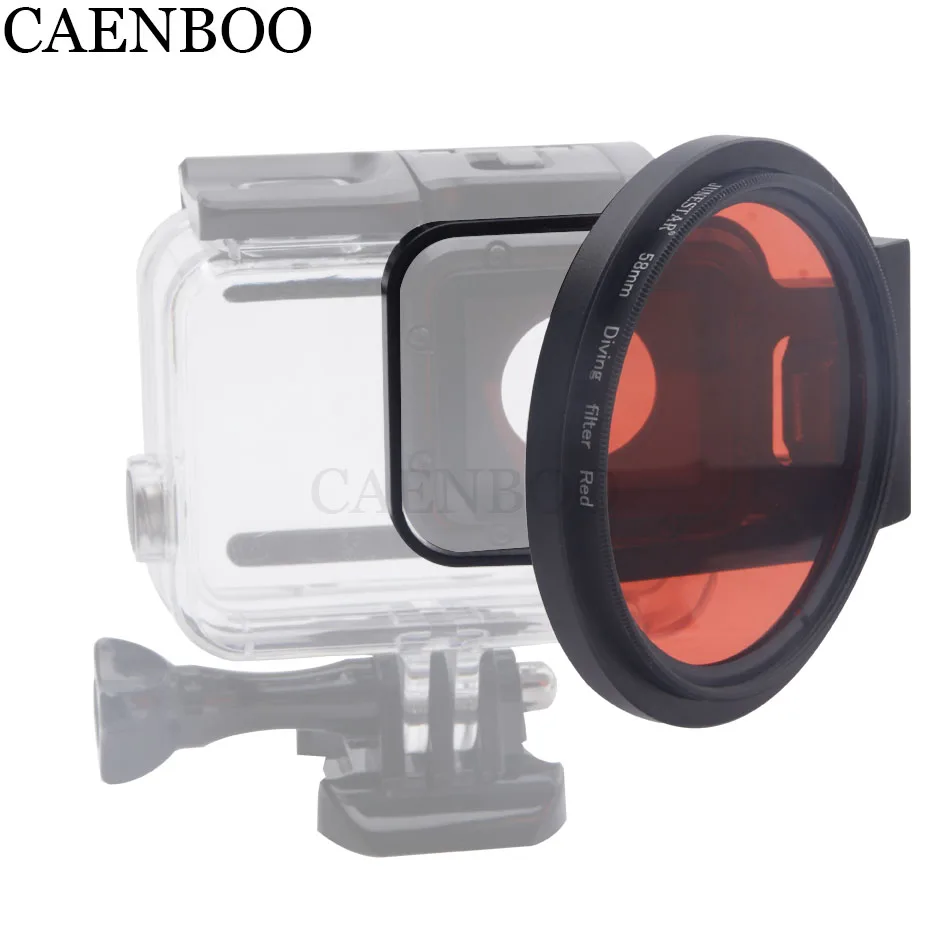 CAENBOO Action Camera Lens Filter Go Pro Hero 5 6 Red+Adapter Ring 58mm For GoPro Hero5/6/2018 Housing Case Macro Black Diving
CAENBOO Action Camera Lens Filter Go Pro Hero 5 6 Red+Adapter Ring 58mm For GoPro Hero5/6/2018 Housing Case Macro Black Diving