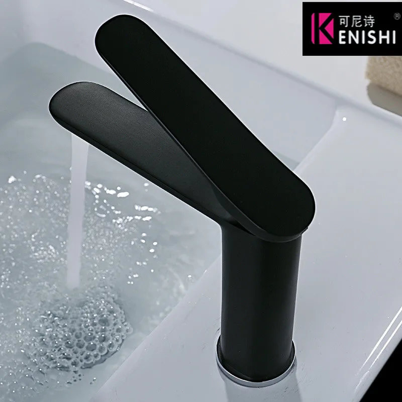 Kenishi new arrive Fashion Style Home Black color Bath Basin Faucet Cold and Hot Water Taps black White bathroom mixer
Kenishi new arrive Fashion Style Home Black color Bath Basin Faucet Cold and Hot Water Taps black White bathroom mixer