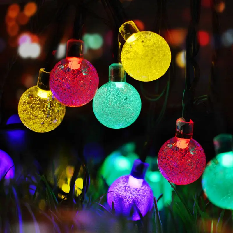 High Quality 6M 30LEDs Solar Powered Crystal Ball Waterproof Colorful Fairy Light Outdoor Garden Wedding Decoration Led light
High Quality 6M 30LEDs Solar Powered Crystal Ball Waterproof Colorful Fairy Light Outdoor Garden Wedding Decoration Led light