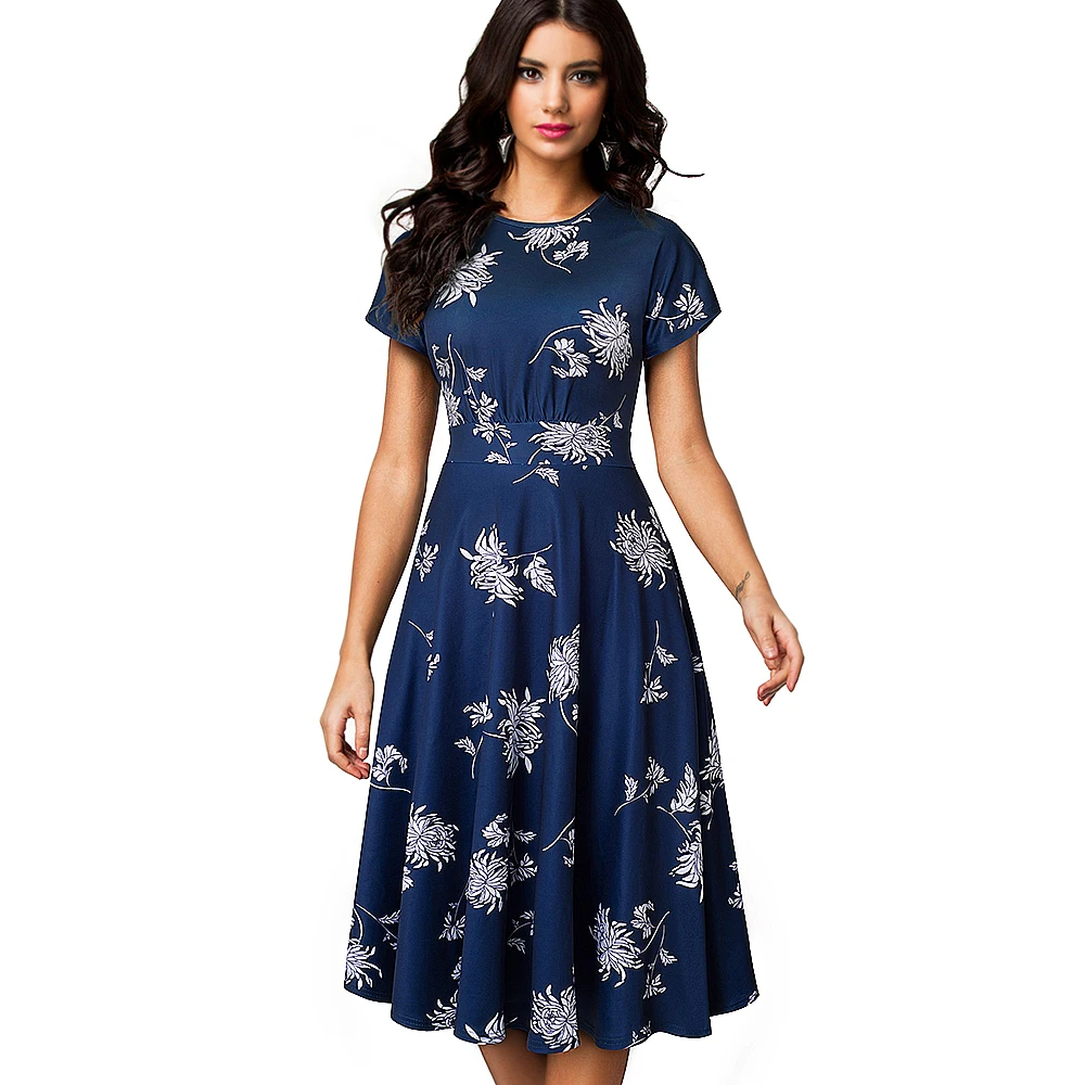 Summer Women Elegant White Floral Short Sleeve Women Dress Vintage Office Party Mid A-line Dress Vestidos EA102
Summer Women Elegant White Floral Short Sleeve Women Dress Vintage Office Party Mid A-line Dress Vestidos EA102