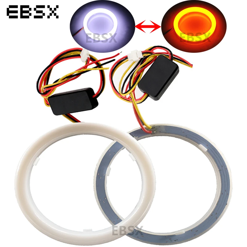 2PCS Car Angel Eyes 60mm 70mm 80mm 90mm 95mm 100mm 110mm 120mm Auto Halo Rings Cotton Lights 4014 SMD White+Yellow 12V Headlight
2PCS Car Angel Eyes 60mm 70mm 80mm 90mm 95mm 100mm 110mm 120mm Auto Halo Rings Cotton Lights 4014 SMD White+Yellow 12V Headlight