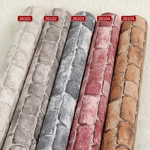Faux stone brick wall 3D wallpaper roll modern vintage wall paper pvc vinyl Wall covering for bedroom and live room Background
Faux stone brick wall 3D wallpaper roll modern vintage wall paper pvc vinyl Wall covering for bedroom and live room Background