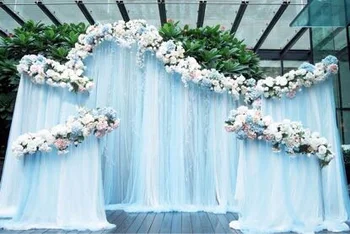 fashion romantic wedding stage ice silk cloth with gauze background curtain decoration birthday live background cloth 3x3M
fashion romantic wedding stage ice silk cloth with gauze background curtain decoration birthday live background cloth 3x3M