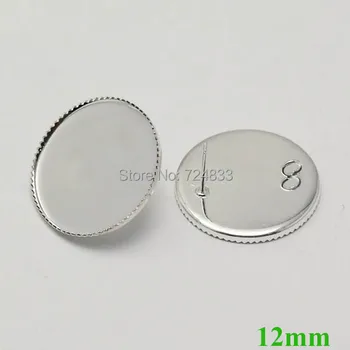 Blank Earrings Bases 12mm Inner Round Bezel Tray w/ a Loop Back Cabochon Stud Earrings post Settings Crafts Findings Silver tone
Blank Earrings Bases 12mm Inner Round Bezel Tray w/ a Loop Back Cabochon Stud Earrings post Settings Crafts Findings Silver tone