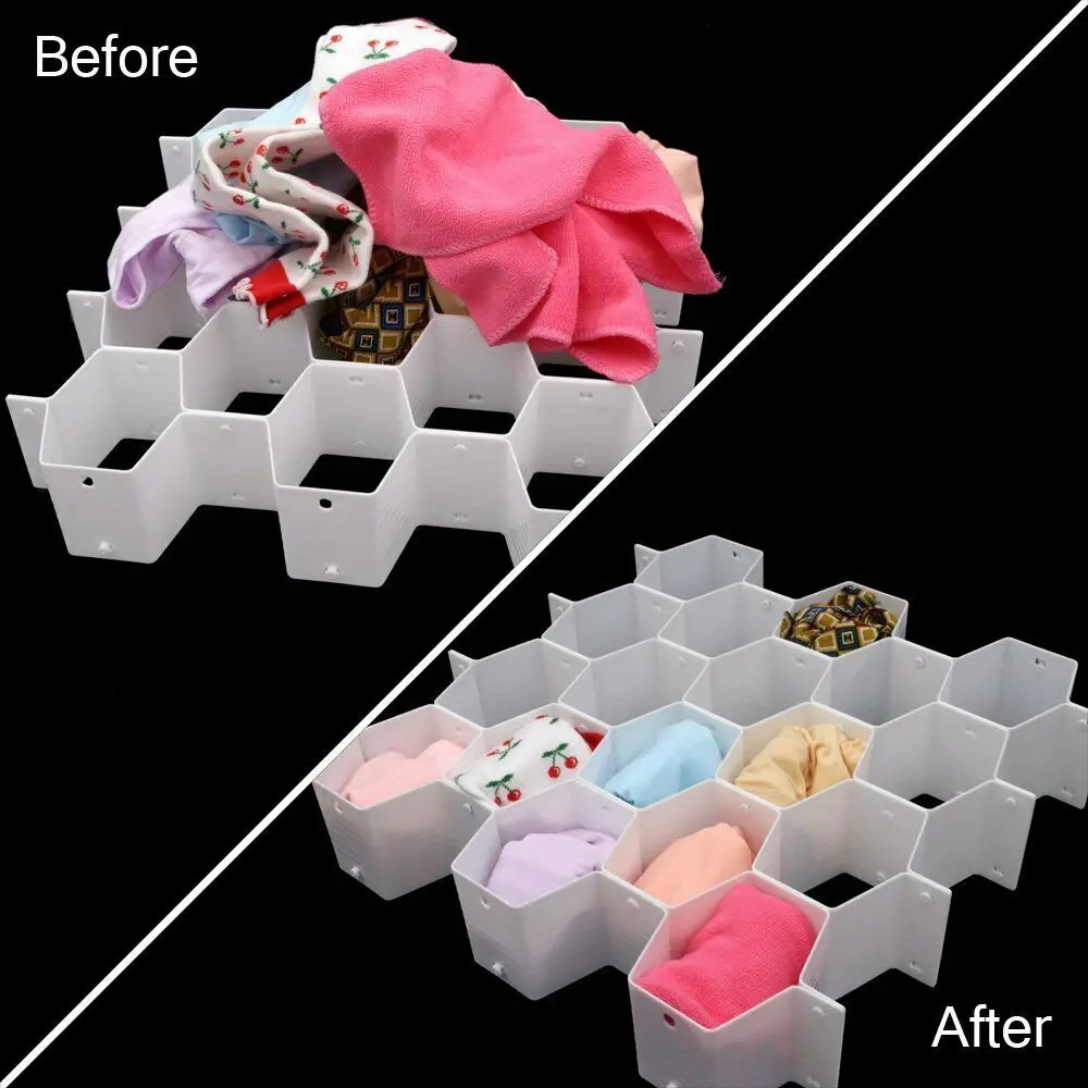 1 Set Creative Adjustable Drawer Clapboard Divider Box Separator DIY Grid Storage Organizer Cell Sorting Panties Socks
1 Set Creative Adjustable Drawer Clapboard Divider Box Separator DIY Grid Storage Organizer Cell Sorting Panties Socks