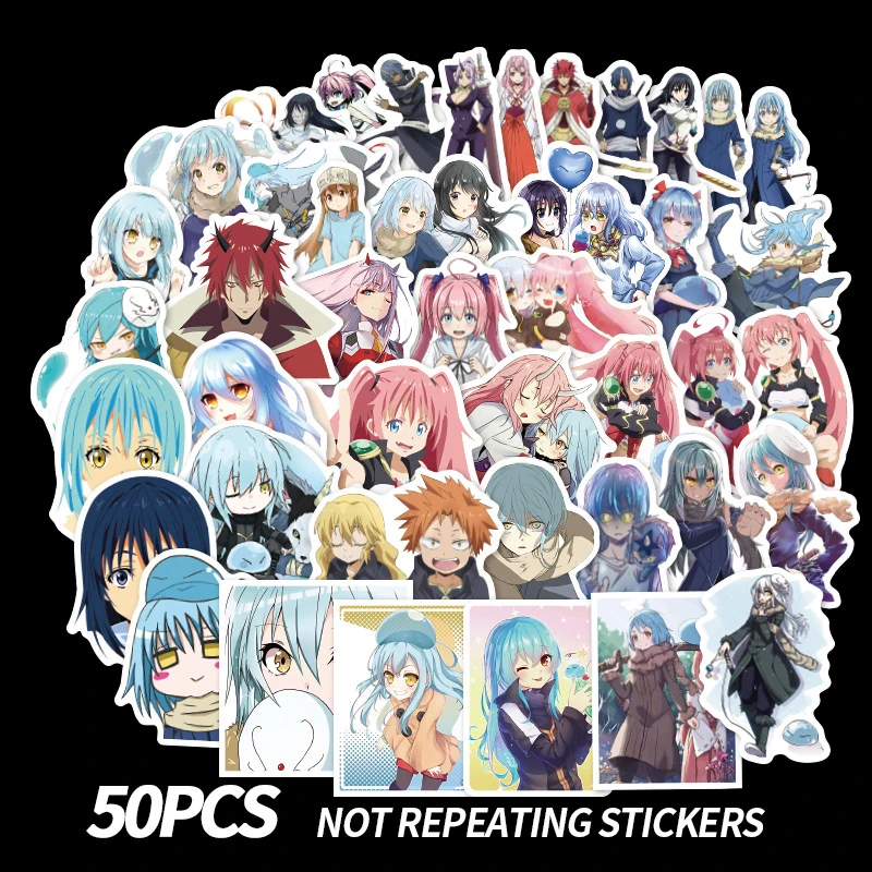 50pcs/set That Time I Got Reincarnated As A Slime Sticker Colorful For Luggage Laptop Decal Skateboard Guitar Fridge Sticker F5
50pcs/set That Time I Got Reincarnated As A Slime Sticker Colorful For Luggage Laptop Decal Skateboard Guitar Fridge Sticker F5