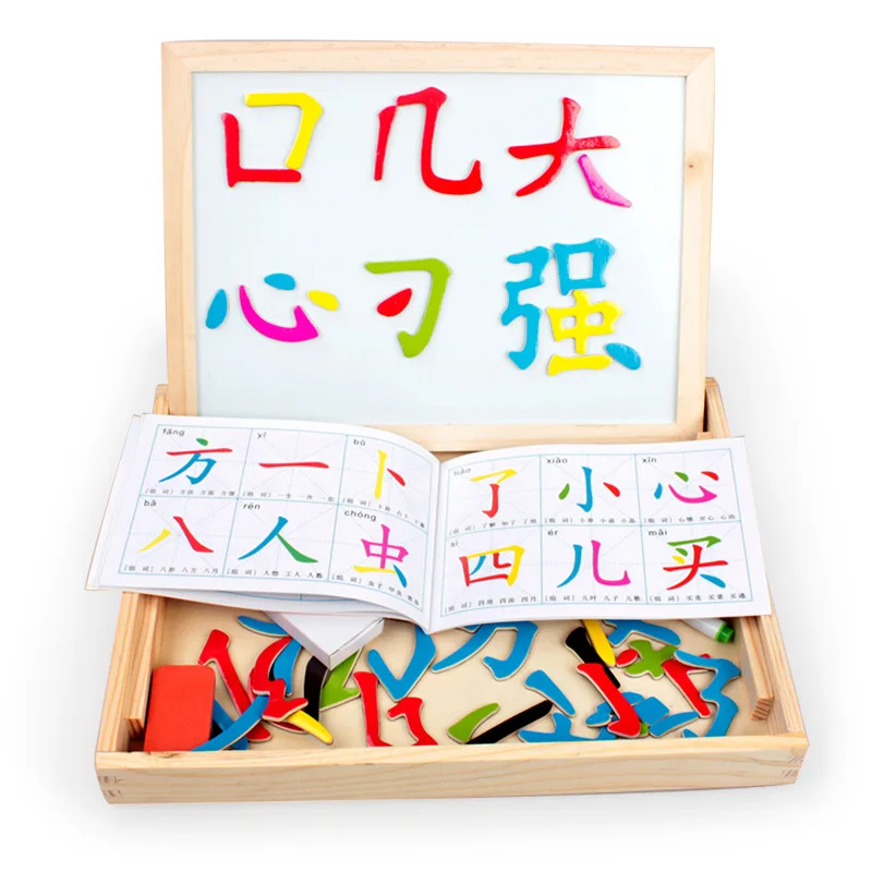OUY Wooden Magnetic Strokes Spelling Chinese Character Double-sided Puzzle Sketchpad Children's Educational Toys
OUY Wooden Magnetic Strokes Spelling Chinese Character Double-sided Puzzle Sketchpad Children's Educational Toys