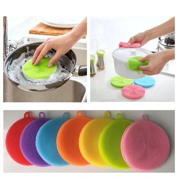 Multifunction Silicone Dish Bowl Cleaning Brush Silicone Scouring Pad Silicone Dish Sponge Kitchen Pot Cleaner Washing Tool D40
Multifunction Silicone Dish Bowl Cleaning Brush Silicone Scouring Pad Silicone Dish Sponge Kitchen Pot Cleaner Washing Tool D40