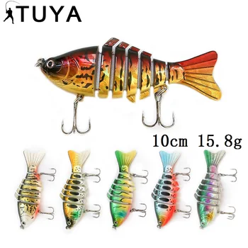 TUYA 1pcs Bionic fish Swimbait Fishing Lure Lifelike Minnow artificial bait lipless segement Swim bait suspend carp 10cm 15.8g
TUYA 1pcs Bionic fish Swimbait Fishing Lure Lifelike Minnow artificial bait lipless segement Swim bait suspend carp 10cm 15.8g