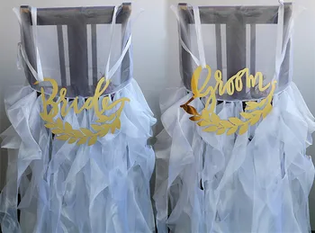 Outdoor Wedding Decoration Mirror Gold Bride and Groom Wedding Chair Sign for Gold Theme Wedding Decration Garden Style
Outdoor Wedding Decoration Mirror Gold Bride and Groom Wedding Chair Sign for Gold Theme Wedding Decration Garden Style