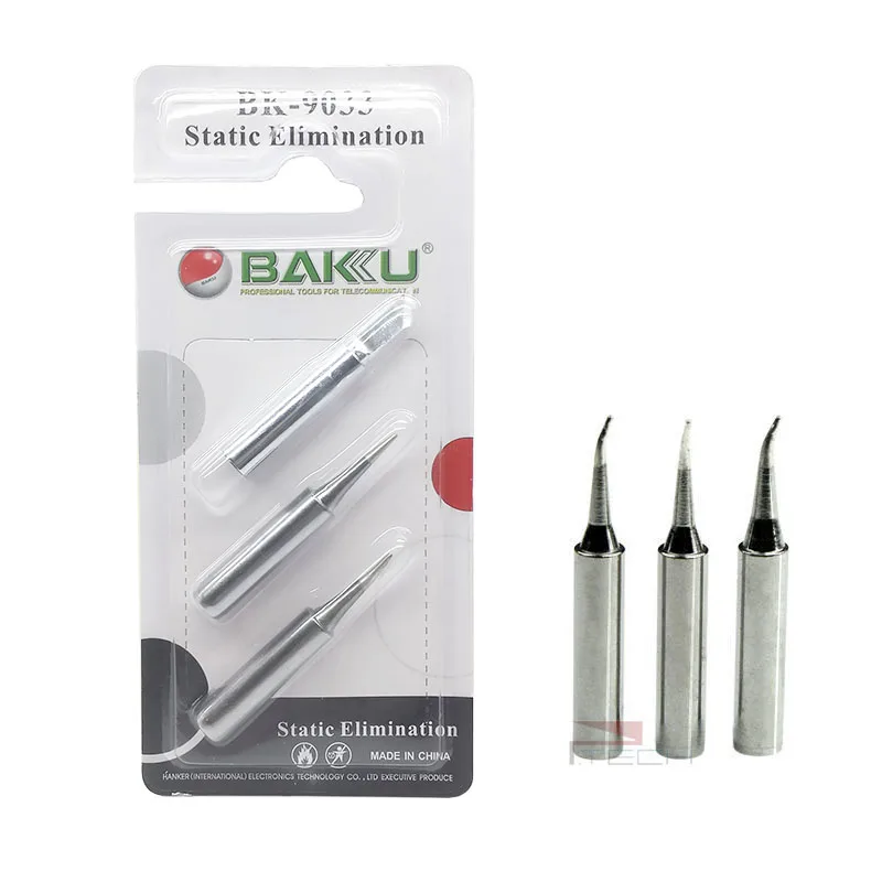 3tips / set BAKU Solder Iron Tips Static Elimination Lead Free Welding Head Soldering Tips For 900M 907 913 376 453 601D 878L
3tips / set BAKU Solder Iron Tips Static Elimination Lead Free Welding Head Soldering Tips For 900M 907 913 376 453 601D 878L