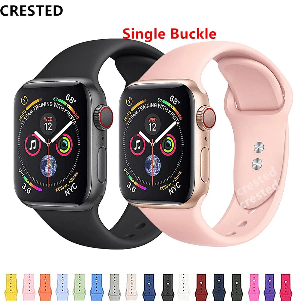 CRESTED Strap For Apple Watch band 4 3 44 mm 38mm iwatch band 42mm 40mm correa Bracelet watchband for apple watch Accessories
CRESTED Strap For Apple Watch band 4 3 44 mm 38mm iwatch band 42mm 40mm correa Bracelet watchband for apple watch Accessories