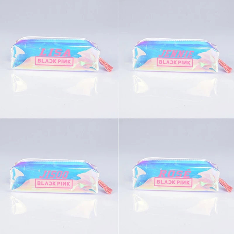 Kpop Colorful Laser Clear Pencil Pen Case Blackpink Fashion Cosmetic Makeup Bag Pencil Bag School Supplies
Kpop Colorful Laser Clear Pencil Pen Case Blackpink Fashion Cosmetic Makeup Bag Pencil Bag School Supplies